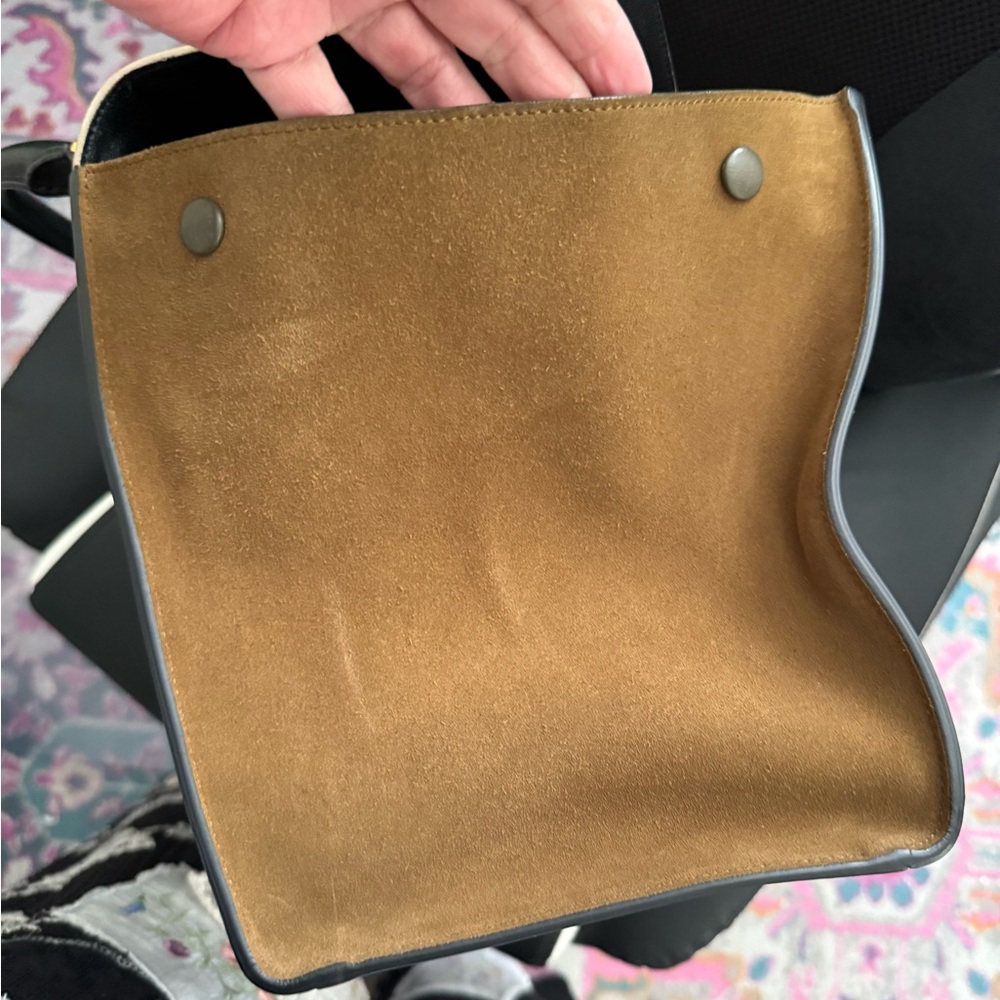 Celine Black, Cream, and Tan Crossbody Bag - Picture 3 of 6